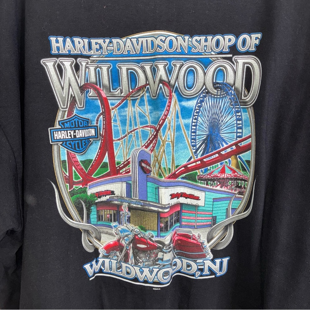 Harley Davidson of Wildwood Skull Tshirt Size 2X - Picture 5 of 7